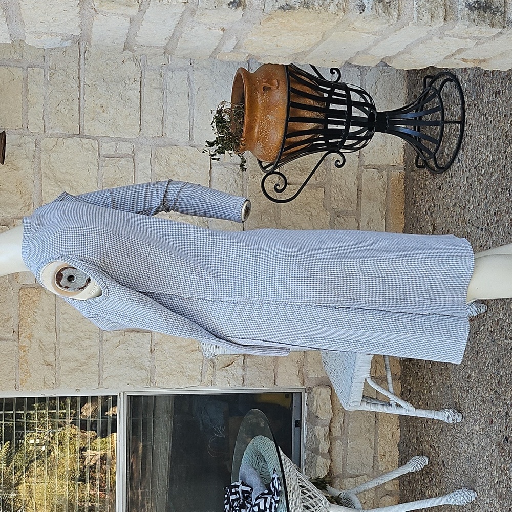 SOL LOS ANGELES, Gray Cold Shoulder Waffle Knit Cotton Blend Dress XXS - Picture 5 of 8